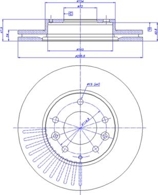 CAR 142.358 - Тормозной диск avtokuzovplus.com.ua