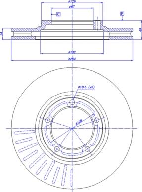 CAR 142.368 - Гальмівний диск autocars.com.ua