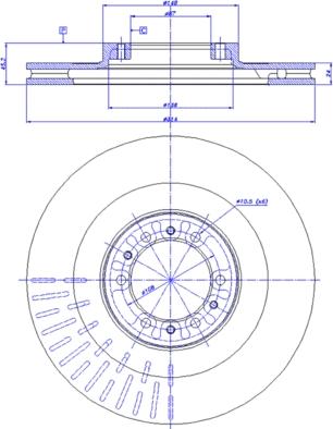 CAR 142.372 - Гальмівний диск autocars.com.ua