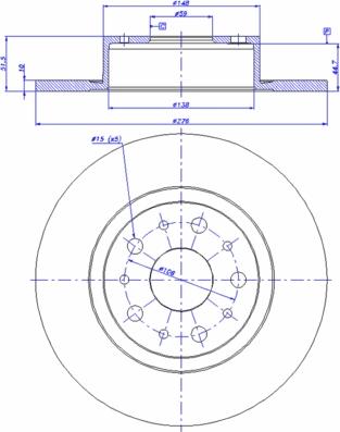 Delphi BG3076 - Тормозной диск avtokuzovplus.com.ua