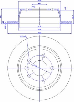 CAR 142.437 - Тормозной диск avtokuzovplus.com.ua