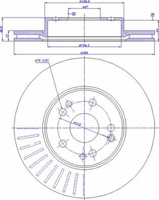 Dynamatrix DBD457 - Гальмівний диск autocars.com.ua