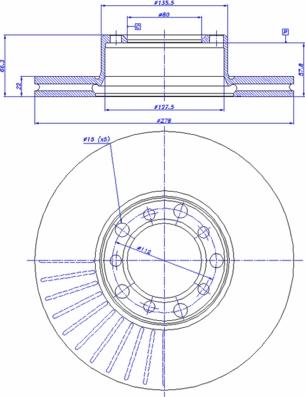 CAR 142.461 - Гальмівний диск autocars.com.ua