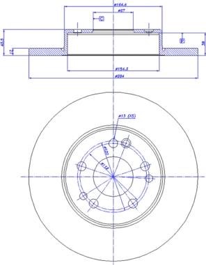 CAR 142.465 - Гальмівний диск autocars.com.ua