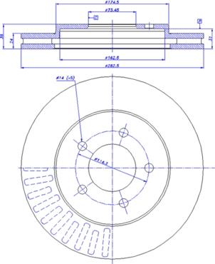 CAR 142.480 - Тормозной диск avtokuzovplus.com.ua