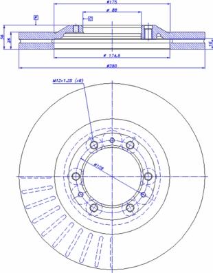 CAR 142.490 - Гальмівний диск autocars.com.ua