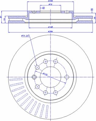 CAR 142.513 - Тормозной диск avtokuzovplus.com.ua