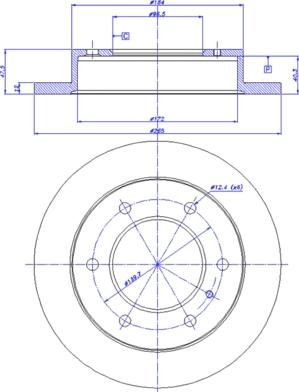 Maxgear 19-2802 - Тормозной диск avtokuzovplus.com.ua