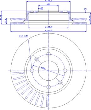 CAR 142.529 - Гальмівний диск autocars.com.ua