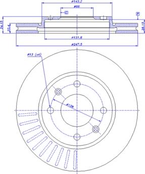 CAR 142.530 - Гальмівний диск autocars.com.ua