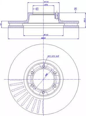 CAR 142.565 - Тормозной диск avtokuzovplus.com.ua