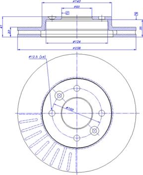 CAR 142.573 - Гальмівний диск autocars.com.ua