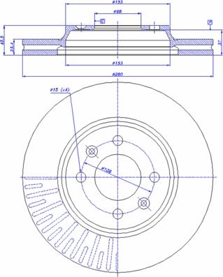 CAR 142.580 - Тормозной диск avtokuzovplus.com.ua