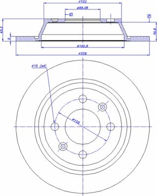 CAR 142.582 - Тормозной диск avtokuzovplus.com.ua