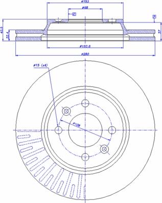 CAR 142.583 - Тормозной диск avtokuzovplus.com.ua