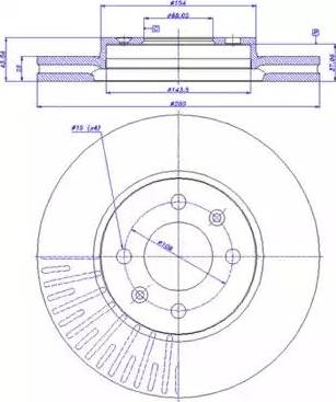 CAR 142.584 - Гальмівний диск autocars.com.ua