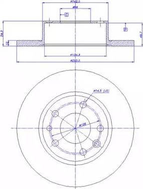 CAR 142.596 - Гальмівний диск autocars.com.ua