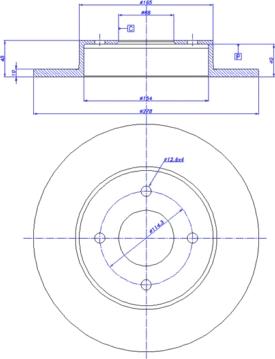 CAR 142.613 - Гальмівний диск autocars.com.ua