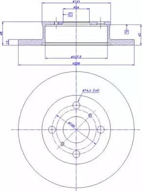 CAR 142.639 - Тормозной диск avtokuzovplus.com.ua