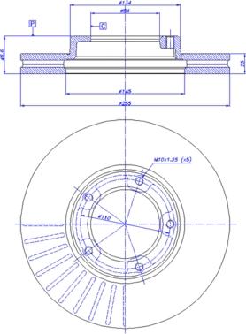 CAR 142.641 - Гальмівний диск autocars.com.ua