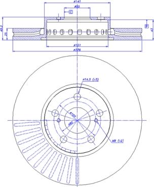 CAR 142.644 - Гальмівний диск autocars.com.ua