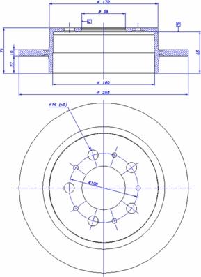 CAR 142.655 - Тормозной диск avtokuzovplus.com.ua