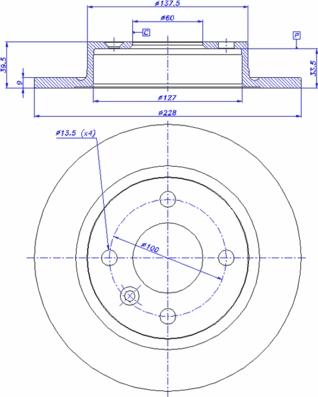 CAR 142.660 - Тормозной диск avtokuzovplus.com.ua