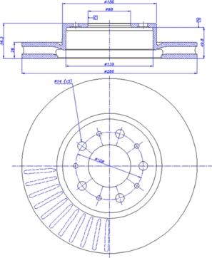 CAR 142.661 - Тормозной диск avtokuzovplus.com.ua