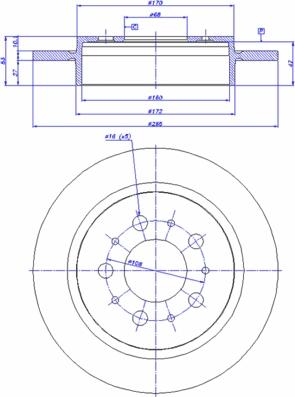 CAR 142.665 - Тормозной диск avtokuzovplus.com.ua