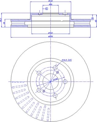 CAR 142.678 - Тормозной диск avtokuzovplus.com.ua