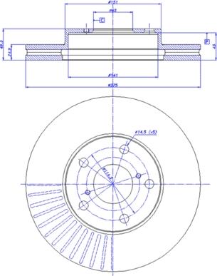 CAR 142.683 - Тормозной диск avtokuzovplus.com.ua