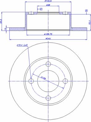 Metelli 23-0185 - Тормозной диск avtokuzovplus.com.ua