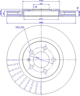 CAR 142.711 - Тормозной диск avtokuzovplus.com.ua