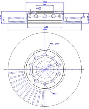 CAR 142.718 - Гальмівний диск autocars.com.ua