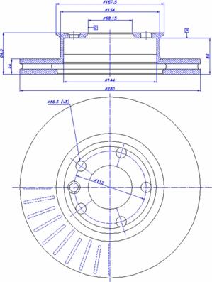 CAR 142.732 - Тормозной диск avtokuzovplus.com.ua