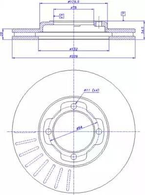 CAR 142.817 - Тормозной диск avtokuzovplus.com.ua