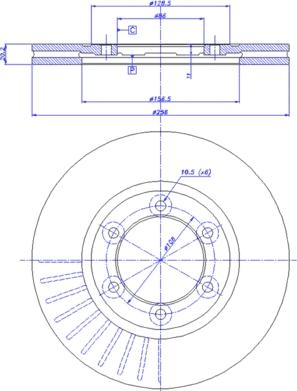 CAR 142.821 - Гальмівний диск autocars.com.ua