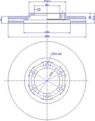 CAR 142.845 - Тормозной диск avtokuzovplus.com.ua