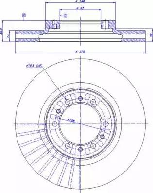 CAR 142.856 - Тормозной диск avtokuzovplus.com.ua