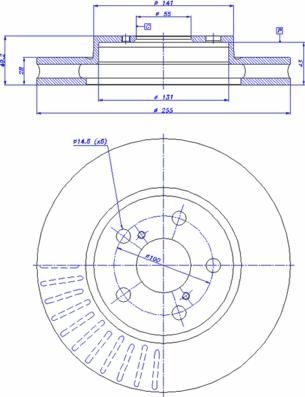 CAR 142.864 - Тормозной диск avtokuzovplus.com.ua