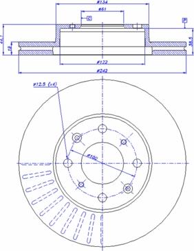 CAR 142.916 - Тормозной диск avtokuzovplus.com.ua