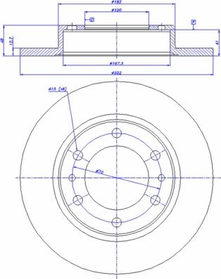 CAR 142.932 - Тормозной диск avtokuzovplus.com.ua