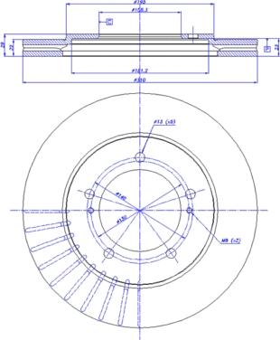 CAR 142.956 - Тормозной диск avtokuzovplus.com.ua