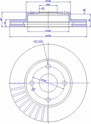 CAR 142.958 - Тормозной диск avtokuzovplus.com.ua