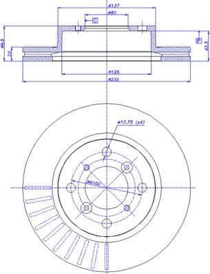 CAR 142.959 - Гальмівний диск autocars.com.ua