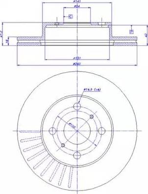 CAR 142.980 - Тормозной диск avtokuzovplus.com.ua