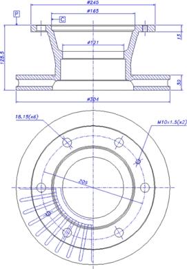 CAR 150.070 - Тормозной диск avtokuzovplus.com.ua