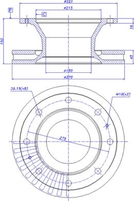 CAR 150.090 - Тормозной диск avtokuzovplus.com.ua