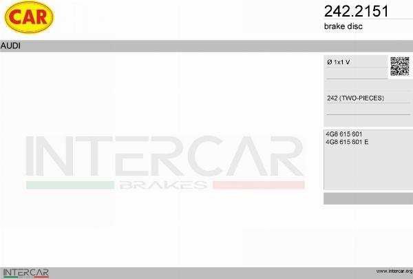 CAR 242.2151 - Гальмівний диск autocars.com.ua