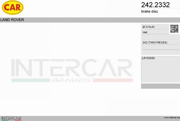 CAR 242.2332 - Гальмівний диск autocars.com.ua